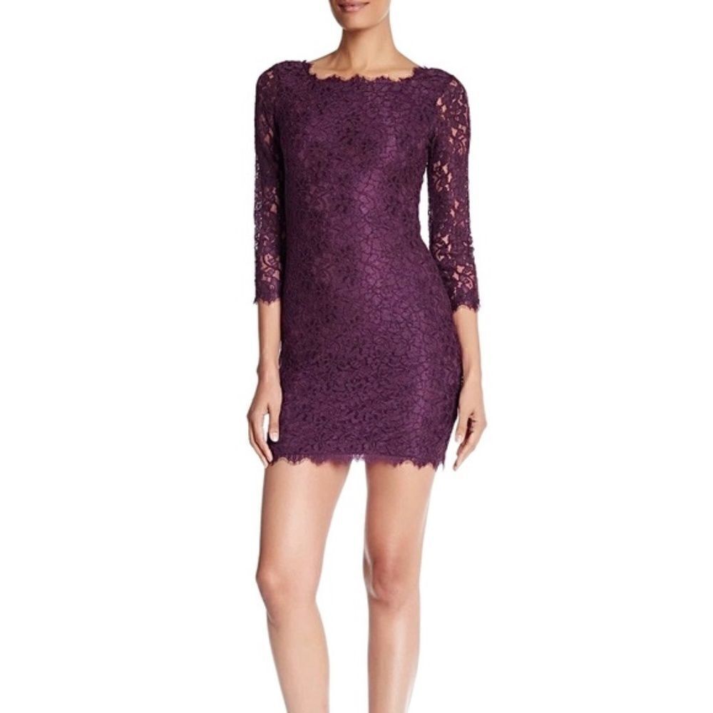 ✨Diane von Furstenberg ZARITA Lace Sheath Dress
